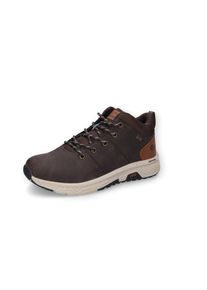 Sneaker Dockers by Gerli, Herren, Gr. 45, braun (dunkelbraun), Lederimitat, Schuhe Sneaker, Schn&uuml;rschuh, Freizeitschuh mit DOCK-Tex