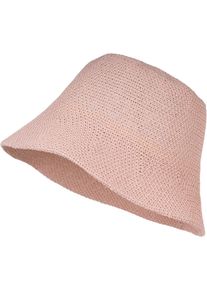 Fischerhut styleBREAKER "Fischerhut aus Papierstroh - Knautschhut", Herren, rosa (rose), Obermaterial: 100% Papierstroh PAS., Modisch, H&uuml;te Fischerhut