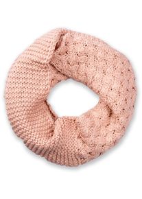Strickschal styleBREAKER "Strick Loop mit Mustermix", Damen, altrose, Obermaterial: 100% Viskose CV., Modisch, Modet&uuml;cher Strickschal