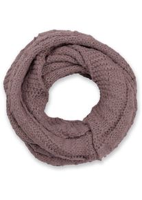 Strickschal styleBREAKER "Strick Loop mit Karomuster", Damen, mauve, Obermaterial: 100% Viskose CV., Modisch, Modet&uuml;cher Strickschal