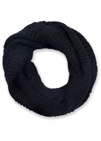 Strickschal styleBREAKER "Feinstrick Loop mit Patentmuster", Damen, schwarz, Obermaterial: 100% Viskose CV., Modisch, Modet&uuml;cher Strickschal