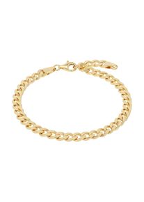 Panzerarmband Amor, gelbgoldfarben, Armb&auml;nder, Damen, 21cm, Silber 925 (Sterlingsilber), Panzerarmband