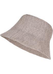 Fischerhut styleBREAKER "Fischerhut aus Papierstroh - Knautschhut", Herren, grau, Obermaterial: 100% Papierstroh PAS., Modisch, H&uuml;te Fischerhut