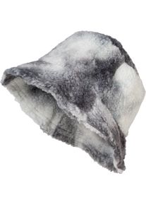 Fischerhut styleBREAKER "Teddyfell Fischerhut Ombr&eacute;", Herren, schwarz (schwarz, wei&szlig;), Obermaterial: 100% Polyester PES., Modisch, H&uuml;te Fischerhut