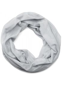 Loop styleBREAKER "Seidiger unifarbener Loop", Damen, grau (hellgrau), Obermaterial: 100% Viskose CV., Modisch, Modet&uuml;cher Loop