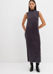 bonprix Strickkleid aus Viskose-Mix, grau, Gr.44/46 (L), Weiches langes &auml;rmelloses Strickkleid, aus Viskose