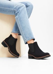 bonprix Chelsea-Boots mit Profilsohle, schwarz, Gr.36, Sch&ouml;ner Chelsea Boot im Casual-Look