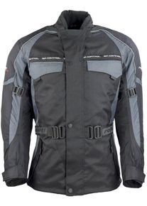 Motorradjacke Roleff "Reno" Gr. L, grau (grau, schwarz), Jacken, Damen, L, Obermaterial: 100% Polyester. Innenfutter: 100% Polyester, Motorradjacke, mit Protektoren, 4 Taschen, 3 Bel&uuml;ftungsl&ouml;cher