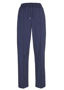 Stoffhose Alba Moda "Hose Hose", Damen, Gr. 36, N-Gr, blau (marine), Obermaterial: 56% Baumwolle CO (CMIA). 38% Polyamid PA. 6% Elasthan EL., Hosen Stoffhose