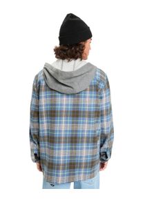 Langarmhemd Quiksilver "Hooded Surf", Herren, Gr. XS, US-Gr&ouml;&szlig;en, blau (china blau hooded), Obermaterial: 100% Walkfrottier;, Hemden Langarmhemd