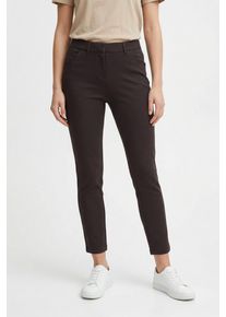 Jerseyhose KjBRAND "Jenny", Damen, Gr. 46, N-Gr, schwarz, Web, Obermaterial: 50% Polyester, 45% Viskose, 5% Elasthan, figurbetont kn&ouml;chellang, Hosen Jerseyhose