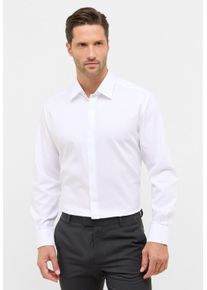 Langarmhemd Eterna "MODERN FIT", Damen, Gr. 44, Normalgr&ouml;&szlig;en, wei&szlig;, Twill, 98% Baumwolle, 2% Metall, tailliert, Manschette, Hemden Langarmhemd, EASY IRON (b&uuml;gelleicht)