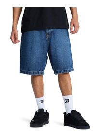 Jeansbermudas DC Shoes "Baggy", Damen, Gr. 28(XS), stone indigo, Obermaterial: 75% Walkfrottier, 25% Walkfrottier;, Jeans Jeansbermudas