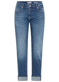 Slim-fit-Jeans Replay "MARTY", Damen, Gr. 32, L&auml;nge 30, medium blau, Denim/Jeans, Obermaterial: 98% Baumwolle, 2% Elasthan, slim fit lang, Jeans Slim-fit-Jeans, mit leichter Waschung