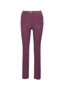 Schlupfhose GOLDNER "Leichte Baumwollschlupfhose MARTHA", Damen, Gr. 54, N-Gr, lila (aubergine), Obermaterial: 98% Baumwolle CO. 2% Elasthan EL., Hosen Schlupfhose