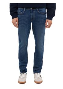 Slim-fit-Jeans Mustang "Herren Style Oregon Slim K", Herren, Gr. 30, L&auml;nge 30, 682 mittelblau, Denim/Jeans, 83% Baumwolle, 16% Polyester, 1% Elasthan, slim fit, Jeans Slim-fit-Jeans