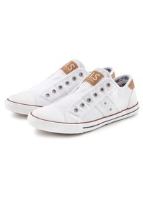 H.I.S. Sneaker H.I.S "Textilschuh, Stoffschuh, Turnschuh, Halbschuh, Freizeitschuh, Slipper", Damen, Gr. 41, wei&szlig;, Obermaterial: 100% Textilmaterial. Decksohle: 100% Textilmaterial. Futter: 100% Textilmaterial. Laufsohle: 100% Synthetik, unifarben, used, Basic, Schuhe Sneaker, Slip-On-Sneaker aus weichem Textilmaterial, Unisex