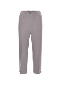 7/8-Hose GOLDNER "3/4-Professlan-Schlupfhose Martha", Damen, Gr. 46, N-Gr, grau (mittelgrau), Obermaterial: 70% Polyester PES. 25% Viskose CV. 5% Eiderdaune Eider., Hosen 7/8-Hose
