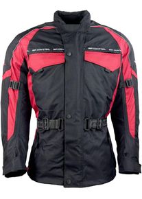 Motorradjacke Roleff "Reno" Gr. XS, rot (rot, schwarz), Jacken, Damen, XS, Obermaterial: 100% Polyester. Innenfutter: 100% Polyester, Motorradjacke, mit Protektoren, 4 Taschen, 3 Bel&uuml;ftungsl&ouml;cher