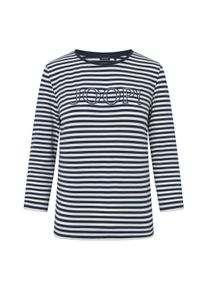 JOOP! Longsleeve JOOP "Longsleeve 58 252JE58Tala 10011744 1er Pack", Damen, Gr. S, blau (dunkelblau, wei&szlig;), Obermaterial: 95% Baumwolle CO. 5% Elasthan EL., Shirts Longsleeve