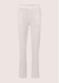 Madeleine Mode Schlupfhose MADELEINE "Sweathose Sweathose", Damen, Gr. 46, N-Gr, wei&szlig; (perlwei&szlig;), Obermaterial: 90% Polyester PES. 10% Elasthan EL., Hosen Schlupfhose