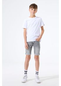 Jeansshorts Garcia "Tavio", Jungen, Gr. 176, N-Gr, light used, Denim/Jeans, Obermaterial: 99% Baumwolle, 1% Elasthan, Jeans Jeansshorts, mit Used-Effekten
