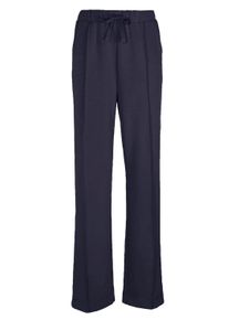 Stoffhose Alba Moda "Hose Hose", Damen, Gr. 42, N-Gr, blau (marine), Obermaterial: 55% Modal CMD. 40% Polyester PES. 5% Elasthan EL., Hosen Stoffhose
