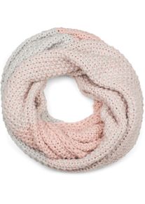 Strickschal styleBREAKER "2-Farbiges Ombr&eacute; Strick Loop", Damen, rosa (rose, hellgrau), Obermaterial: 85% Polyacryl PAN. 15% Polyamid PA., Modisch, Modet&uuml;cher Strickschal