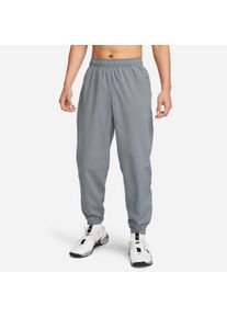 Sporthose Nike "M NK DF FORM PANT TPR", Damen, Gr. XXL, N-Gr, smoke grau, schwarz, reflective silv, Obermaterial: 100% Polyester, Hosen Sporthose, mit Seitentaschen, schwei&szlig;ableitend