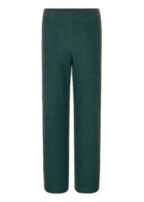Schlupfhose GOLDNER "Elegante Palazzohose VERA in Boucl&eacute;", Damen, Gr. 44, N-Gr, gr&uuml;n (smaragd), Obermaterial: 65% Baumwolle CO. 35% Polyester PES., Hosen Schlupfhose