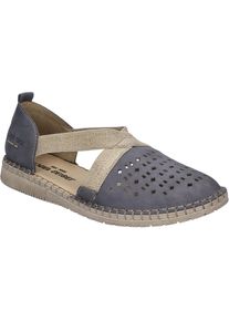 Slipper Josef Seibel "Sofie 44, jeans", Damen, Gr. 41, blau (jeans), Obermaterial: 100% Rindsleder Leather cow., Schuhe Slipper