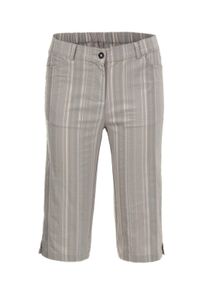 Stoffhose GOLDNER "Kurzgr&ouml;&szlig;e Bermuda in strukturierter elastischer Ware", Herren, Gr. 27, K-Gr, grau (zement), Obermaterial: 45% Elastomultiester ELE. 44% Baumwolle CO. 7% Viskose CV. 4% Polyester PES., Hosen Stoffhose, perfekter Sitz und viel Komfort