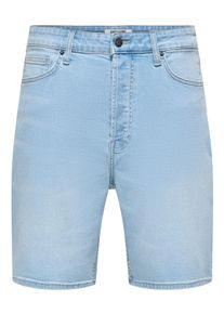 Only & Sons Shorts ONLY & SONS "ONSFADE STRETCH SHORTS BOX CRO DNM OTL", Damen, Gr. S, N-Gr, light blau denim, Web, Obermaterial: 99% Baumwolle, 1% Elasthan, unifarben, relaxed fit knielang, Hosen Shorts