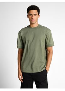 T-Shirt Tom Tailor Denim, Damen, Gr. M, sea spray, Single Jersey, Obermaterial: 100% Baumwolle, unifarben, l&auml;ssig geschnitten h&uuml;ftbedeckend, Rundhals, Shirts T-Shirt, unifarben