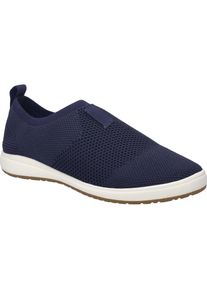 Slipper Josef Seibel "Caren 66, indigo", Damen, Gr. 45, blau (indigo), Obermaterial: 100% Textilmaterial TEXMAT., Schuhe Slipper
