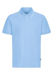 Poloshirt Blend "BHGILBERT POLO S/S", Herren, Gr. XL, lichen blau, Jersey, Obermaterial: 78% Baumwolle, 22% Polyester, unifarben, regular fit normal, Rundhals, B&uuml;ndchen, Shirts Poloshirt