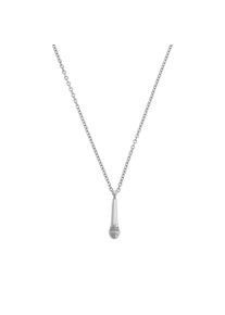 Kette mit Anh&auml;nger Amor "Scorpions by Amor, Mikrofon-Design", silberfarben, Halsketten, Damen, Silber 925 (Sterlingsilber), L: 50 B: 2mm, Kette mit Anh&auml;nger, B:2mm