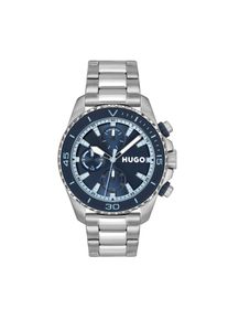 Multifunktionsuhr Hugo "DIVE", silberfarben, Armbanduhren, Herren, Multifunktionsuhr, Quarzuhr, Armbanduhr, Herrenuhr, Edelstahlarmband, analog