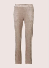 Madeleine Mode Schlupfhose MADELEINE "Sweathose Sweathose", Damen, Gr. 46, N-Gr, beige (taupe), Obermaterial: 90% Polyester PES. 10% Elasthan EL., Hosen Schlupfhose