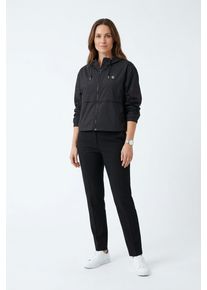 Windbreaker Calvin Klein Jeans, Damen, Gr. XXL (46), schwarz, Web, Obermaterial: 100% Polyamid, unifarben, regular fit normal, Rundhals, eingesetzt elastischer Bund, Jacken Windbreaker, Regular fit mit Kapuze