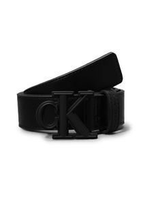 Synthetikg&uuml;rtel Calvin Klein Jeans "CK BUCKLE BELT", Jungen, Gr. S/M, schwarz, Kunstfaser, unifarben, G&uuml;rtel Synthetikg&uuml;rtel, mit Logodruck
