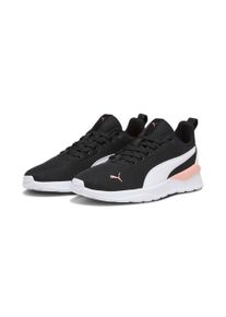 Sneaker Puma "ANZARUN LITE", Herren, Gr. 40, schwarz (Puma schwarz, Puma wei&szlig;, peach smoothie), Textil, Schuhe Sneaker, mit atmungsaktivem Textil-Obermaterial, mit SOFTFOAM+ Einlegesohle