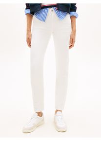 Slim-fit-Jeans Tommy Jeans "MR SLIM", Damen, Gr. 34, L&auml;nge 30, denim wei&szlig;, Denim/Jeans, Obermaterial: 99% Baumwolle, 1% Elasthan, unifarben, slim fit lang, Jeans Slim-fit-Jeans, Mid Rise, 5-Pocket-Style