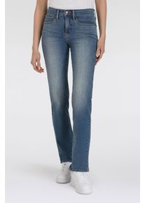 Levi's Gerade Jeans LEVI'S "314 Shaping Straight", Damen, Gr. 27, L&auml;nge 32, blau (smudged line), Denim/Jeans, Obermaterial: 80% Baumwolle, 14% Polyester, 6% Elasthan, gerade lang, Jeans Gerade Jeans, mit Stretch