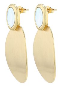 Adelia&acute;s Paar Ohrstecker ADELIA&acute;S "Damen Ohrringe &iquest; Ohrstecker aus Edelstahl mit Perlmutt", gold, Ohrringe, Damen, Edelstahl, Paar Ohrstecker