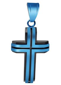 Adelia&acute;s Kreuzanh&auml;nger ADELIA&acute;S "Unisex Anh&auml;nger &iquest; Kreuz Kreuzanh&auml;nger aus Edelstahl", wei&szlig;, Schmuckanh&auml;nger, Damen, Edelstahl, Kreuzanh&auml;nger