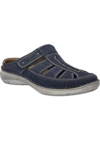 Slipper Josef Seibel "New Anvers 76, dunkelblau", Damen, Gr. 47, blau (dunkelblau), Obermaterial: 100% Rindsleder Leather cow., Schuhe Slipper