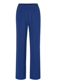 Schlupfhose GOLDNER "Bequeme Slinky-Hose mit Schlupfbund", Damen, Gr. 46, N-Gr, blau (royalblau), Obermaterial: 95% Polyester PES. 5% Elasthan EL., Hosen Schlupfhose