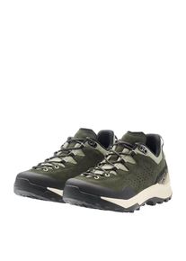 Wanderschuh Lowa "Lowa EXPLORER GTX LO WS", Damen, Gr. 42,5, dunkelgr&uuml;n, panna, Leder, Textil, Schuhe Wanderschuh, wasserdicht dank Gore-Tex Membrane, mit Vibram Sohle