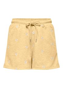 Sweatshorts Only "ONLLUNA BERMUDA SHORTS UB SWT", Damen, Gr. M, N-Gr, sunlight aop:smal ditsy cloud, Sweatware, Obermaterial: 100% Polyester, bedruckt, regular fit kurz, Hosen Sweatshorts, Polyester, regular fit